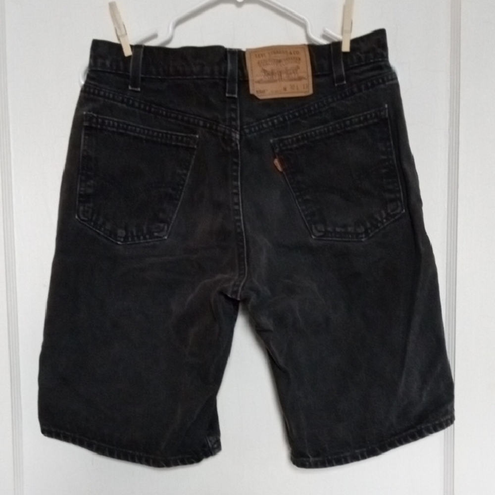Levi's 550 Black Jean Shorts Vintage 32x11